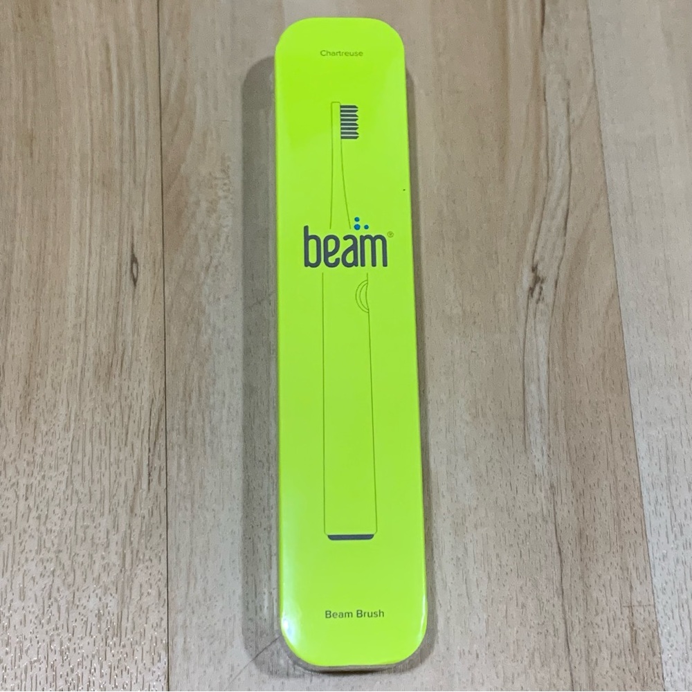 Sealed Beam Smart App Sonic Powered Toothbrush in Green with Case Battery NIB